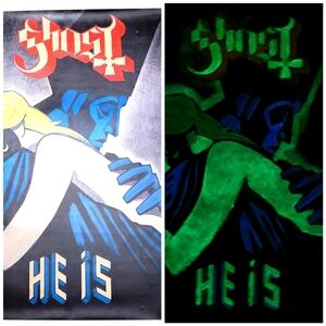 Hand-Painted Glow In The Dark Ghost Poster